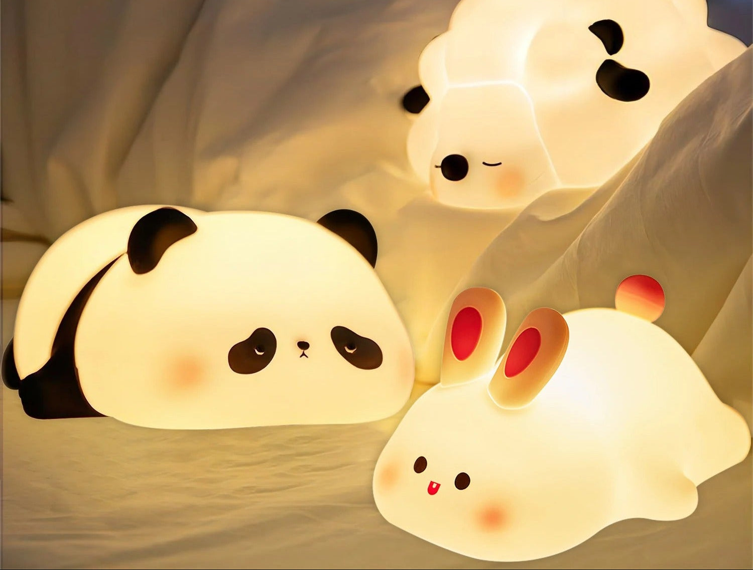 GlowPuff : A Silicone Night Light – The Perfect Soft, Rechargeable Nightlight for Kids