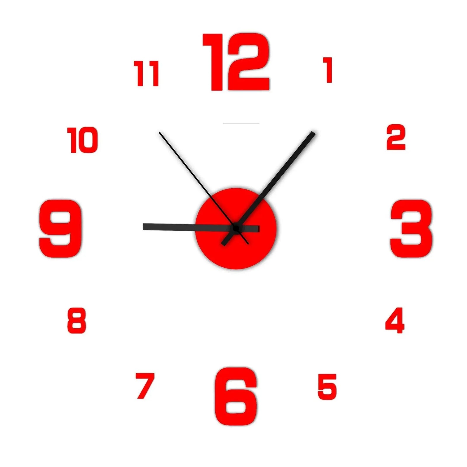 3D Wall Decal Decorative Clock