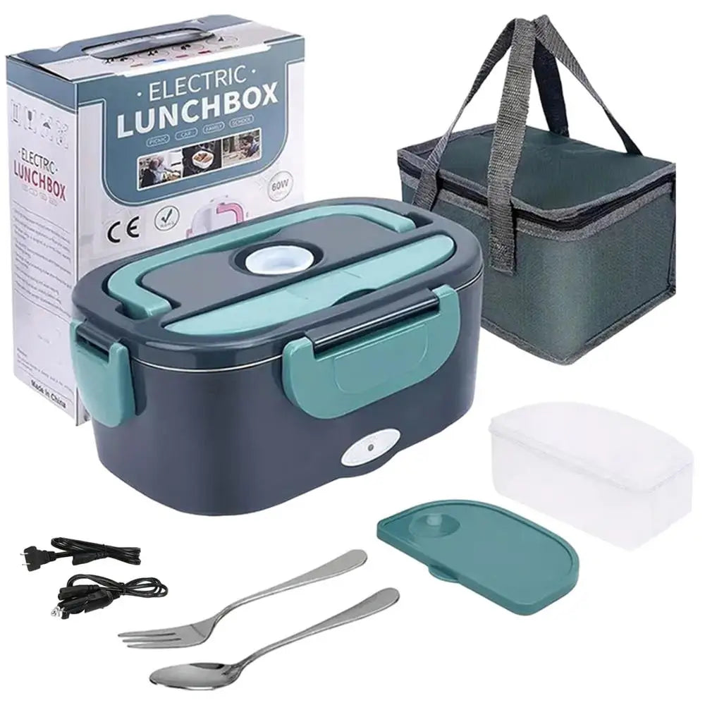 Electric Lunch Box Food Heater 3-In-1 Portable Food Warmer Lunch Box for Car & Home