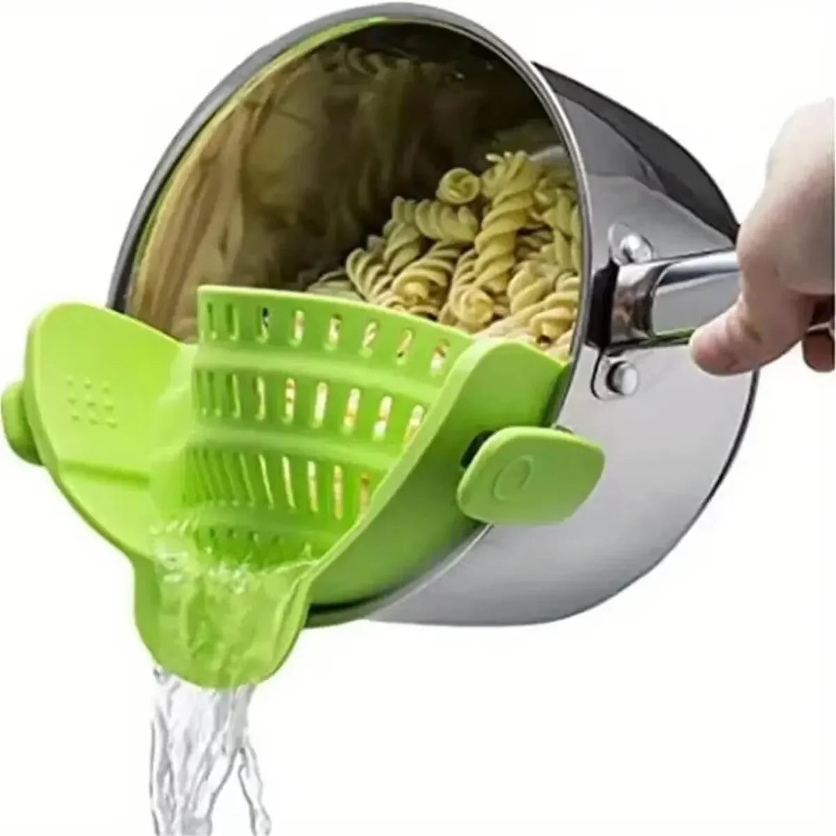1 Pc Silicone Clip-On Strainer for Pots