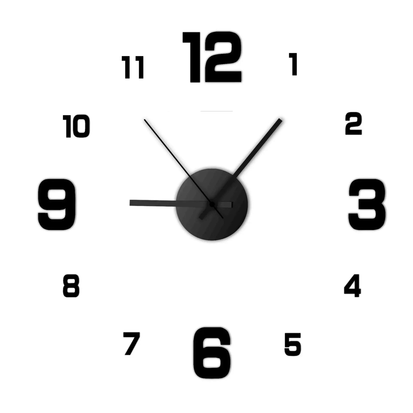 3D Wall Decal Decorative Clock