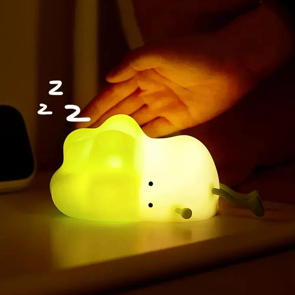 GlowPuff : A Silicone Night Light – The Perfect Soft, Rechargeable Nightlight for Kids