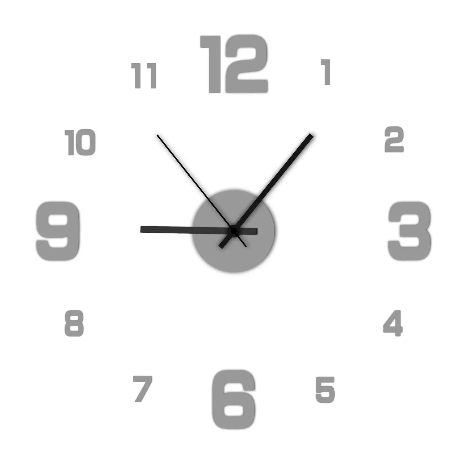 3D Wall Decal Decorative Clock
