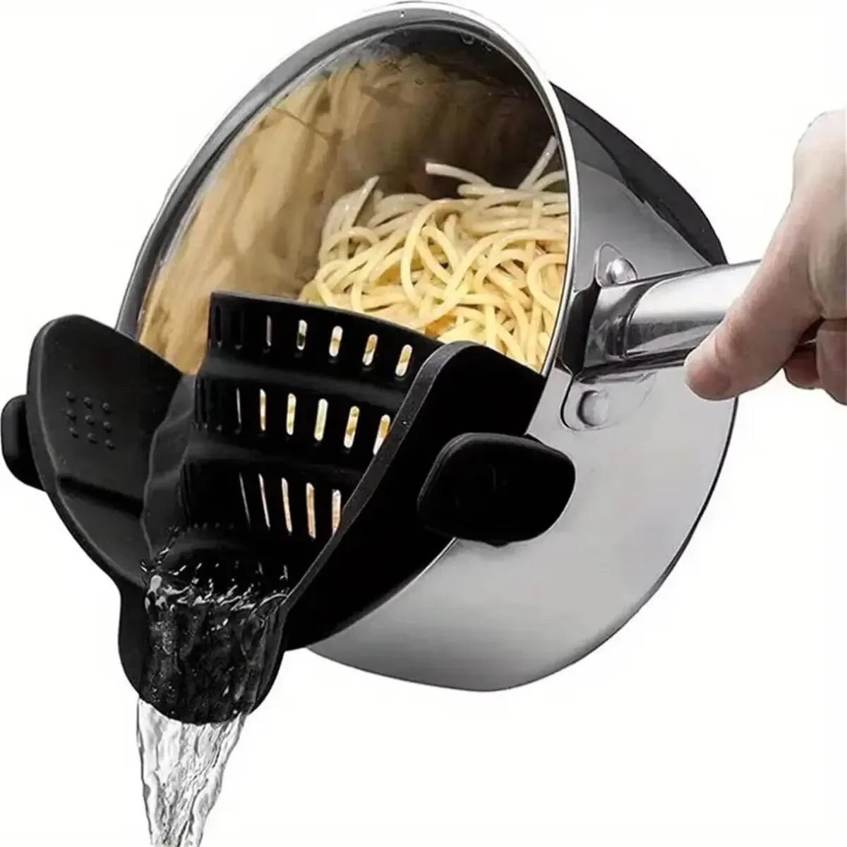 1 Pc Silicone Clip-On Strainer for Pots