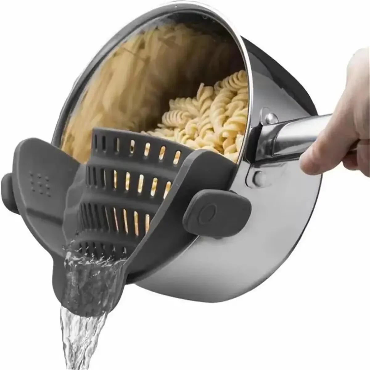 1 Pc Silicone Clip-On Strainer for Pots
